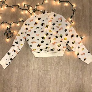 H+M sushi crew neck sweater